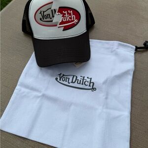 Von Dutch Red and Black Split Logo RARE